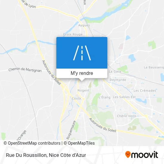 Rue Du Roussillon plan