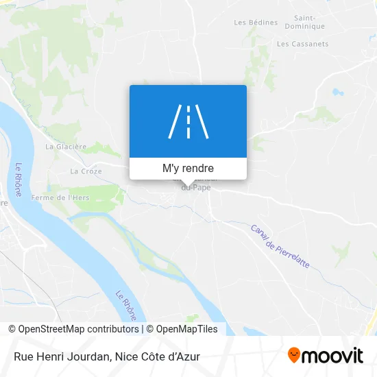 Rue Henri Jourdan plan