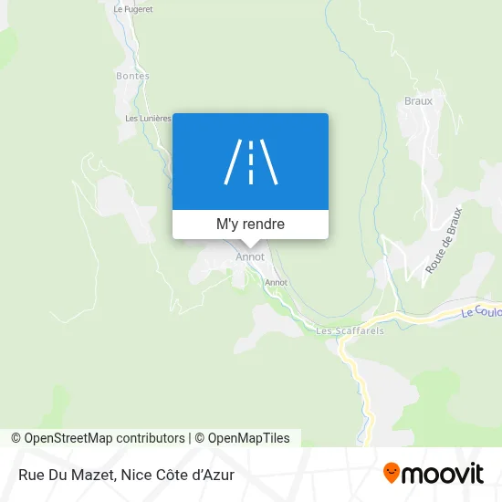 Rue Du Mazet plan