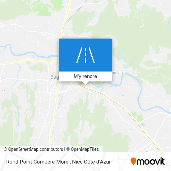 Rond-Point Compère-Morel plan