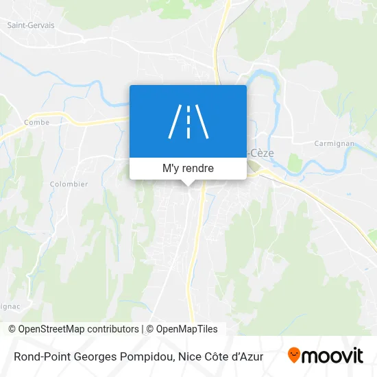 Rond-Point Georges Pompidou plan