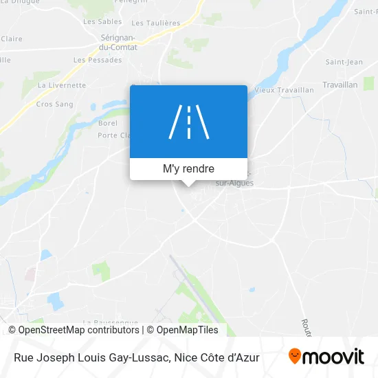 Rue Joseph Louis Gay-Lussac plan