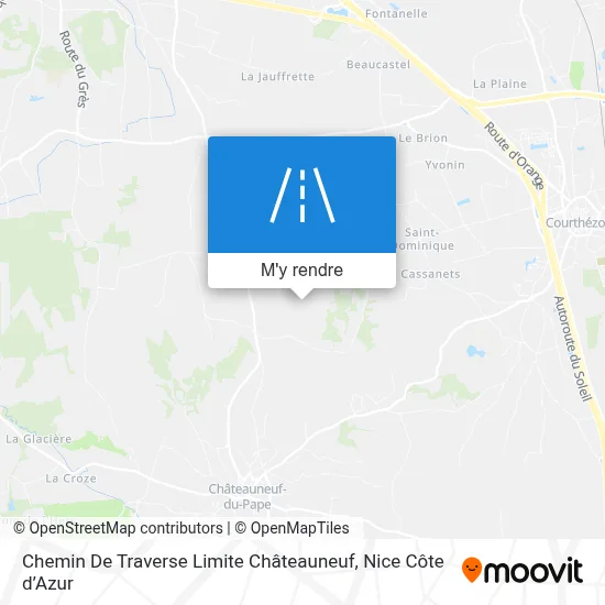 Chemin De Traverse Limite Châteauneuf plan