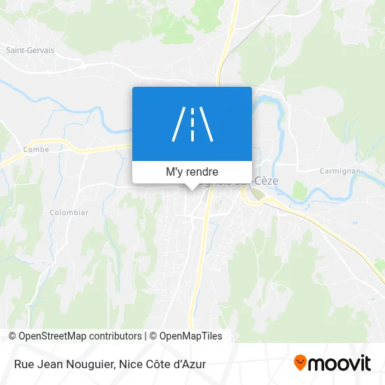 Rue Jean Nouguier plan