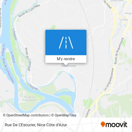 Rue De L'Escurier plan