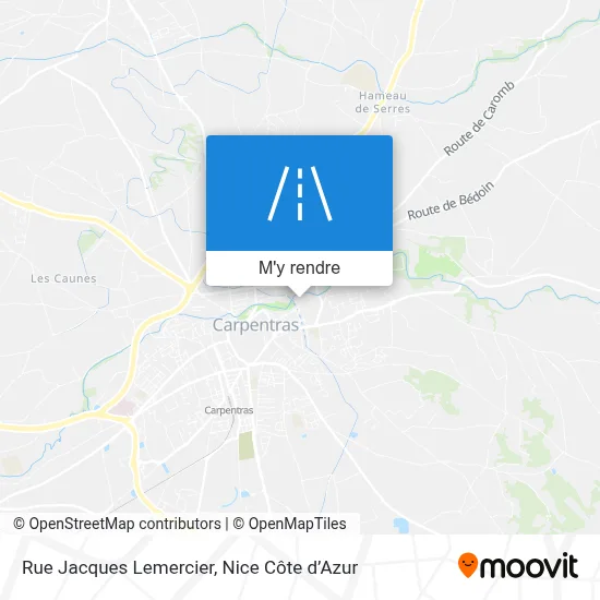 Rue Jacques Lemercier plan
