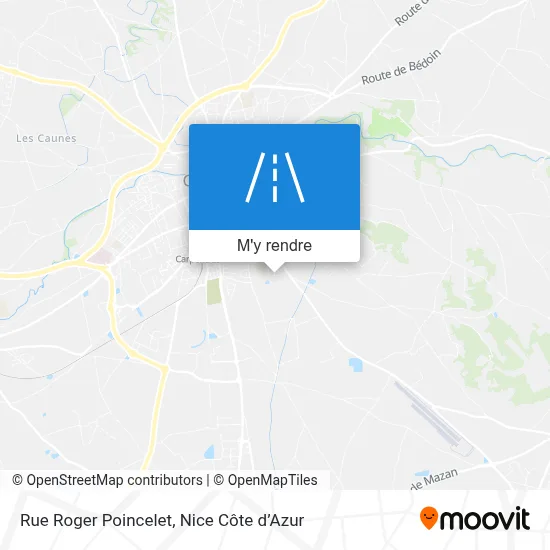 Rue Roger Poincelet plan