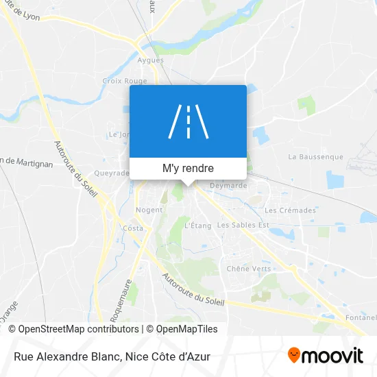 Rue Alexandre Blanc plan