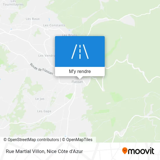 Rue Martial Villon plan