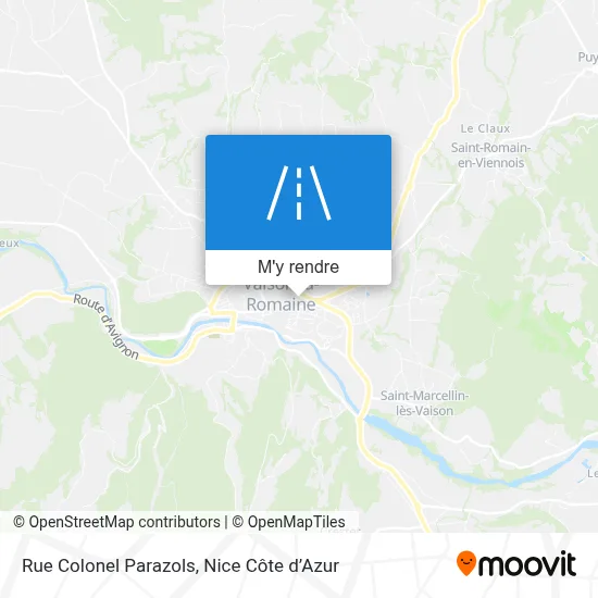 Rue Colonel Parazols plan