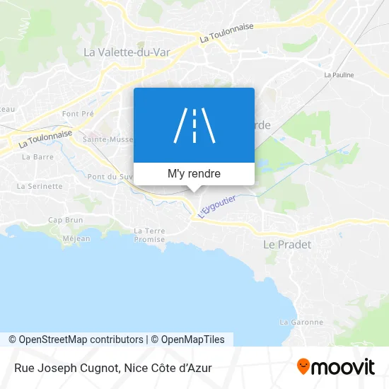 Rue Joseph Cugnot plan