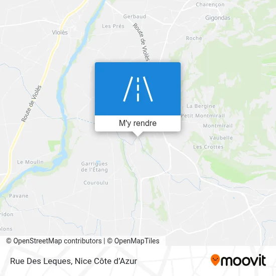 Rue Des Leques plan