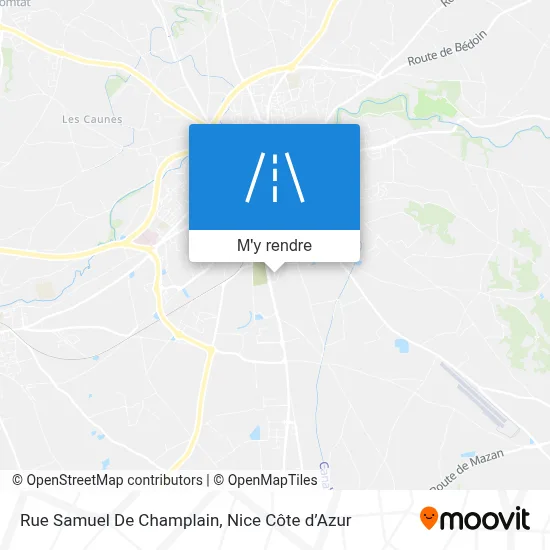 Rue Samuel De Champlain plan