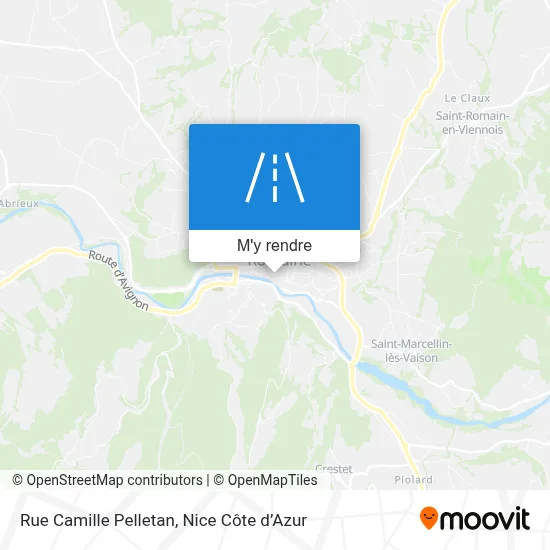 Rue Camille Pelletan plan