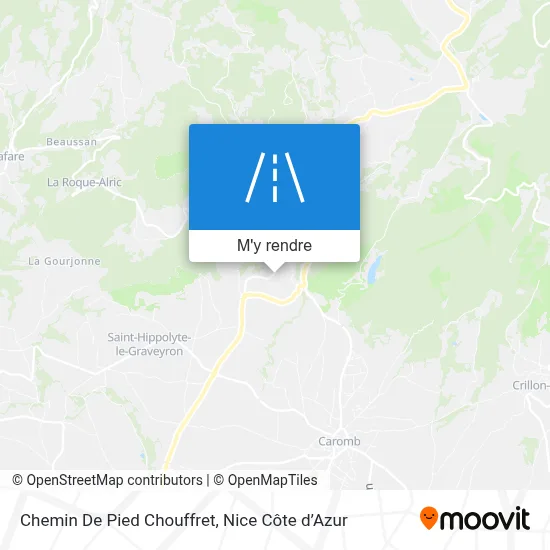 Chemin De Pied Chouffret plan