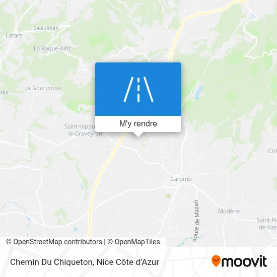 Chemin Du Chiqueton plan