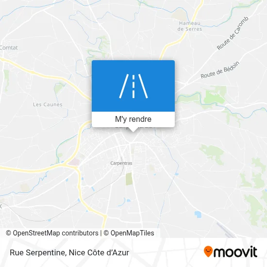 Rue Serpentine plan