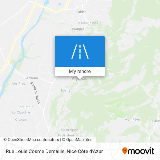 Rue Louis Cosme Demaille plan