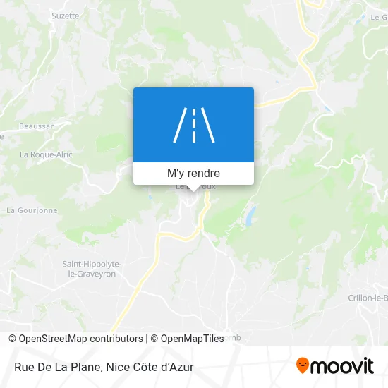 Rue De La Plane plan
