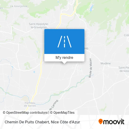 Chemin De Puits Chabert plan
