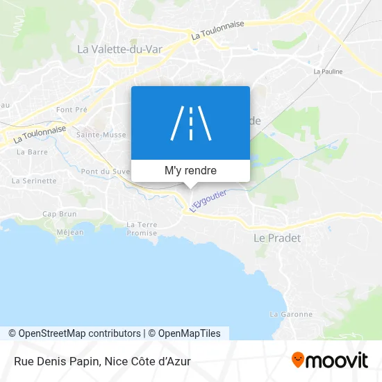 Rue Denis Papin plan
