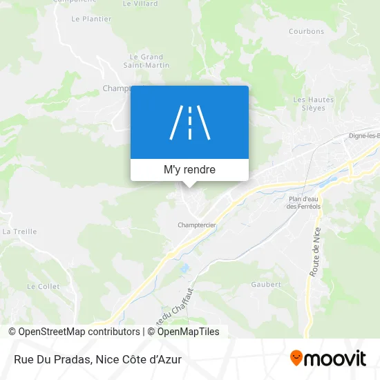 Rue Du Pradas plan