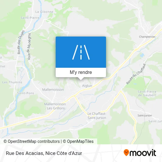 Rue Des Acacias plan