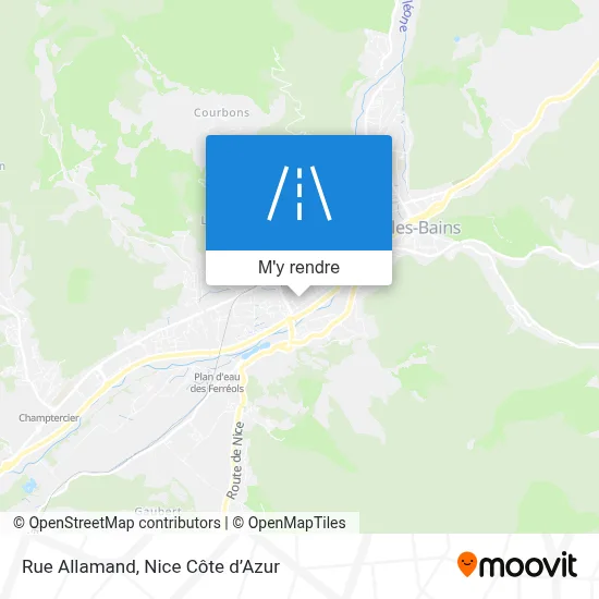 Rue Allamand plan