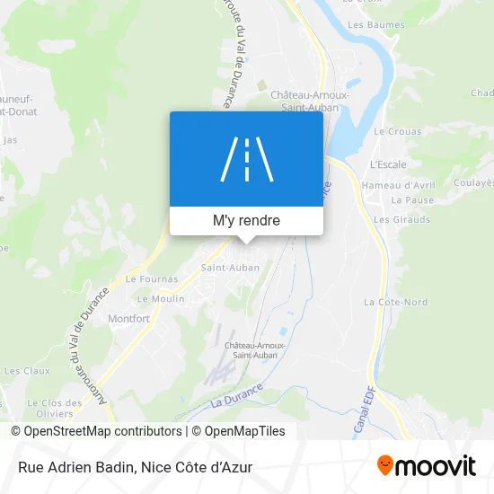 Rue Adrien Badin plan