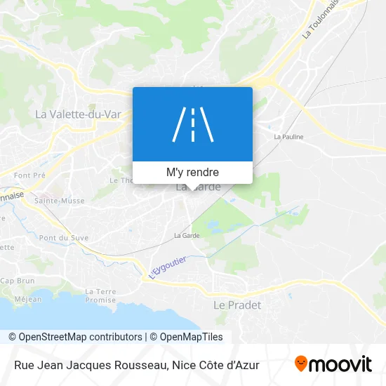 Rue Jean Jacques Rousseau plan
