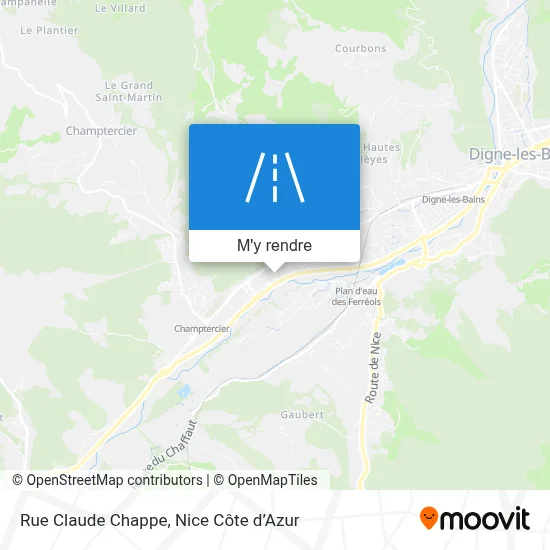 Rue Claude Chappe plan