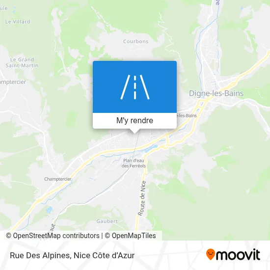 Rue Des Alpines plan