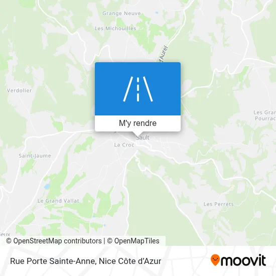 Rue Porte Sainte-Anne plan