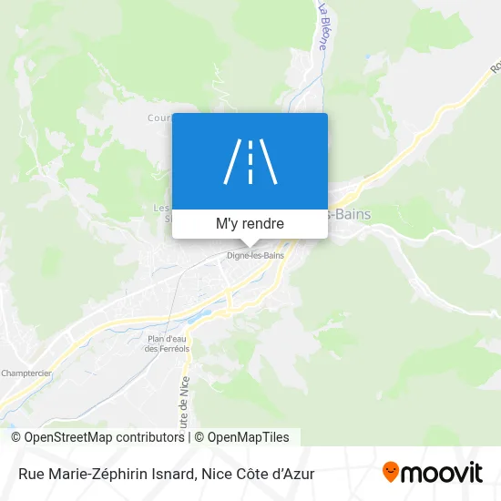 Rue Marie-Zéphirin Isnard plan