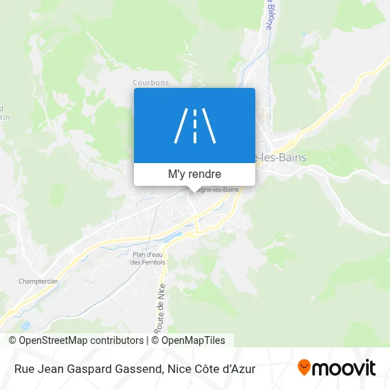 Rue Jean Gaspard Gassend plan