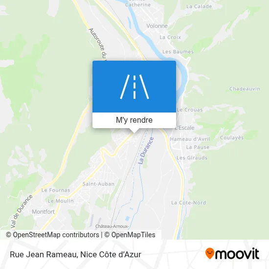 Rue Jean Rameau plan