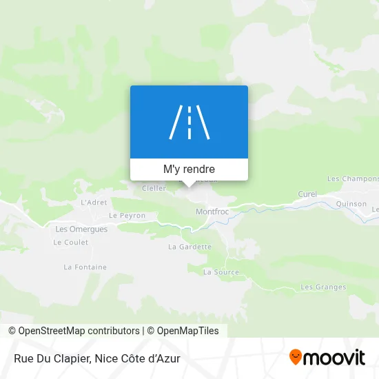 Rue Du Clapier plan