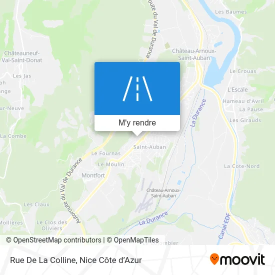 Rue De La Colline plan