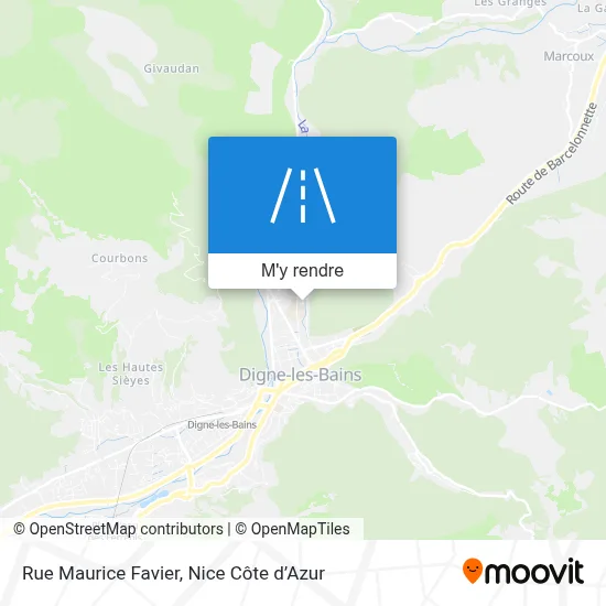 Rue Maurice Favier plan