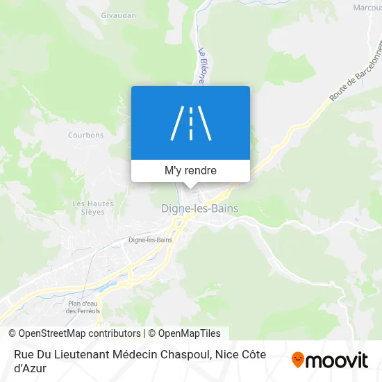 Rue Du Lieutenant Médecin Chaspoul plan