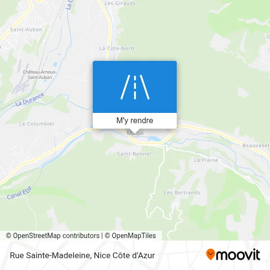 Rue Sainte-Madeleine plan