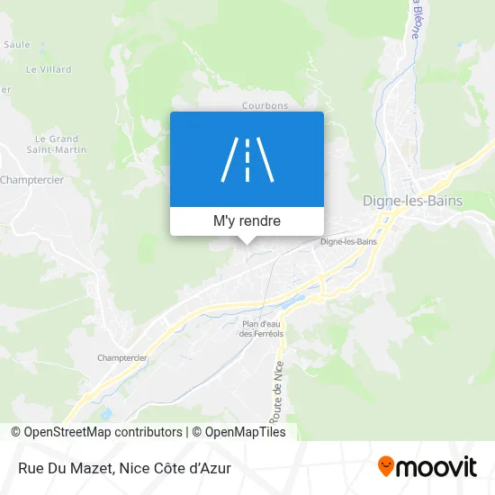 Rue Du Mazet plan