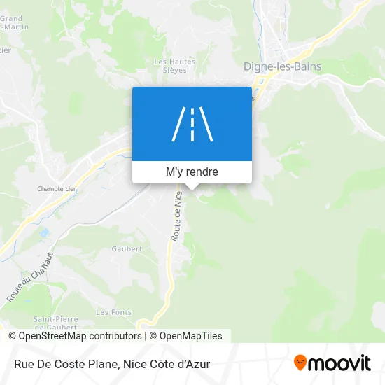 Rue De Coste Plane plan