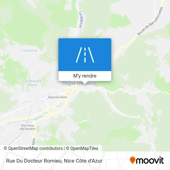 Rue Du Docteur Romieu plan