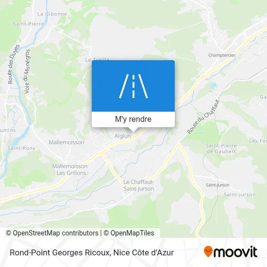 Rond-Point Georges Ricoux plan