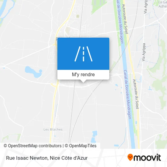 Rue Isaac Newton plan