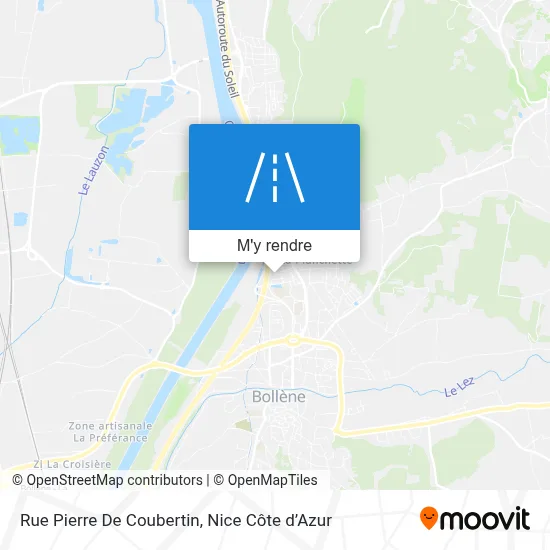 Rue Pierre De Coubertin plan