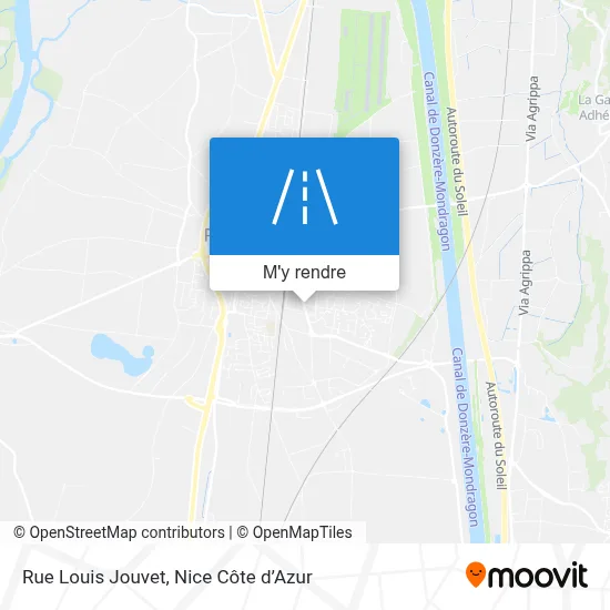 Rue Louis Jouvet plan