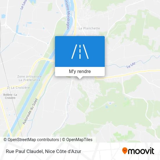 Rue Paul Claudel plan