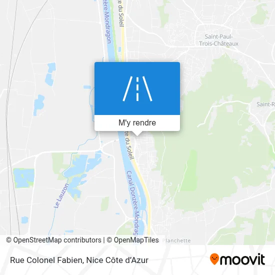 Rue Colonel Fabien plan